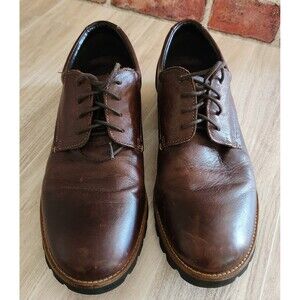 Rockport Men's Shoes 10M Brown Leather Lace Up Casual Oxford V74225